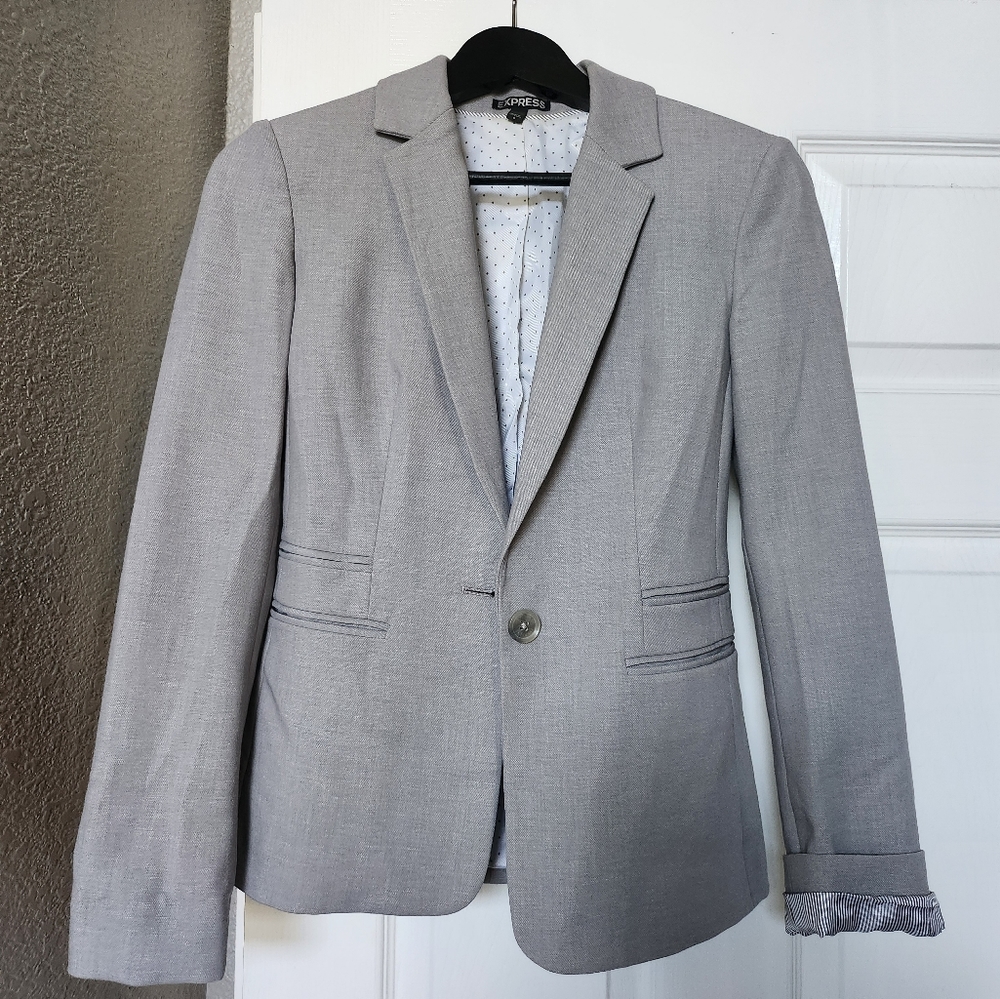Express gray blazer jacket